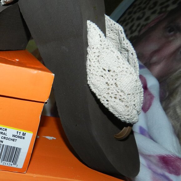Rocket Dog Natural Crochet Platform Sandal Women Sizes 🆕⌚FAST😮💨⚡🚚 - Picture 5 of 13